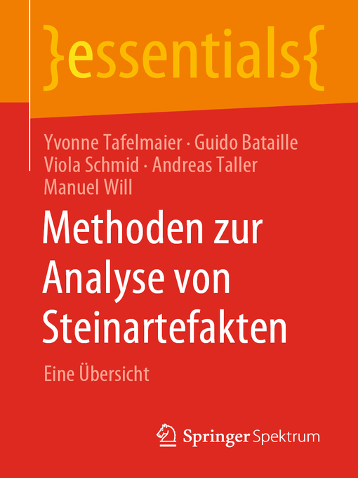 Title details for Methoden zur Analyse von Steinartefakten by Yvonne Tafelmaier - Available